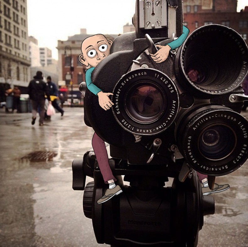 Czech Animator Played with New York Adding Some of Her Creative Illustrations