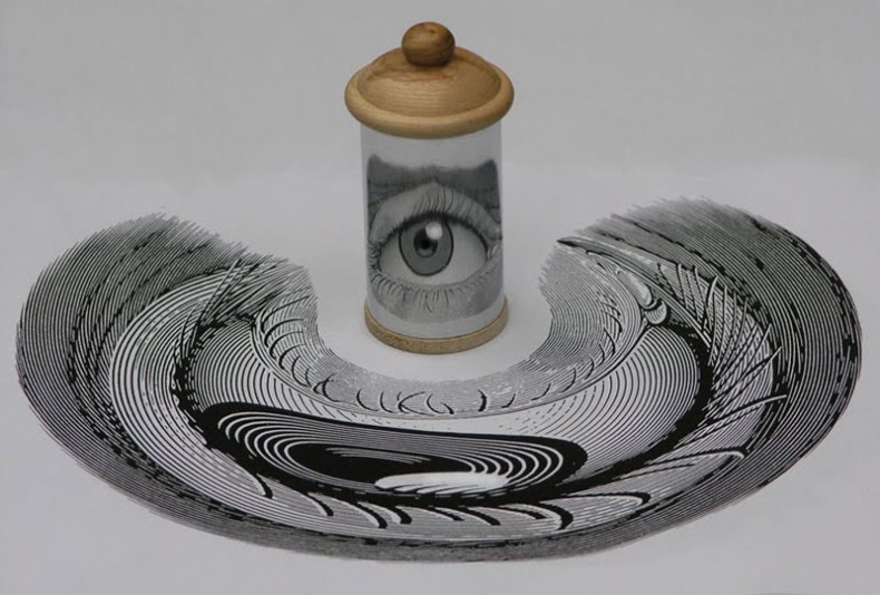 Reveal The Secret Of These 16 Ordinary Drawings With One Cylindrical Mirror