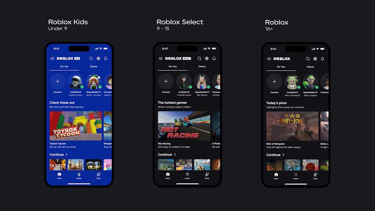Roblox Splits Young Users Into 'Kids' and 'Select' Accounts