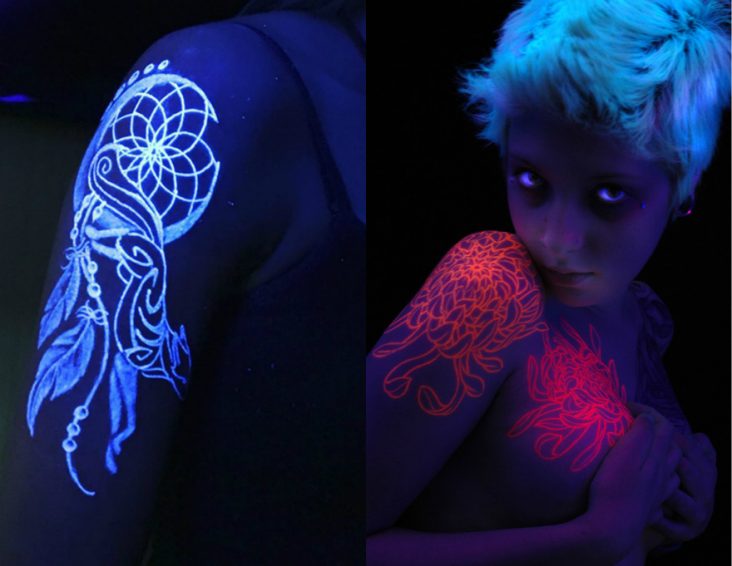 Visible Only With Black Light: 39 Mysterious Glowing Tattoos