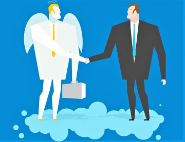 drawing of two capitalist men holding hands