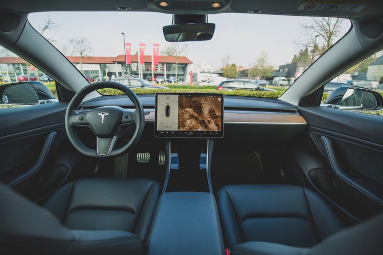 tesla car interior