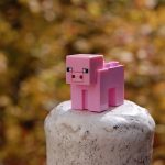 minecraft, pig, bricks