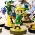 selective focus photography of Link vinyl figures