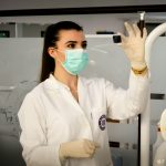 woman inside laboratory