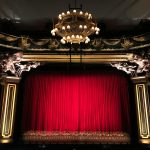 red curtain stage