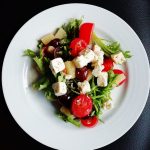 Vegetable Salad on White Ceramic Plate