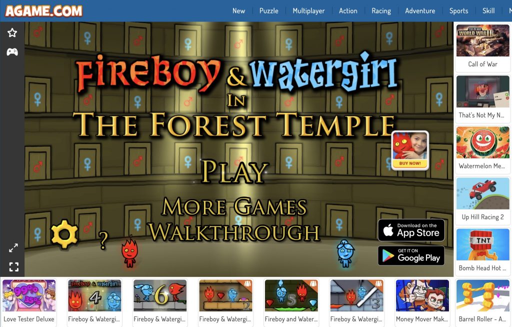 Fireboy and Watergirl - Free Online Game from Agame.com