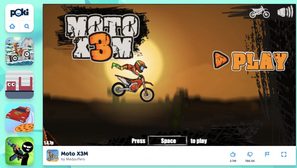 Poki.com - Moto X3M Free Online Game