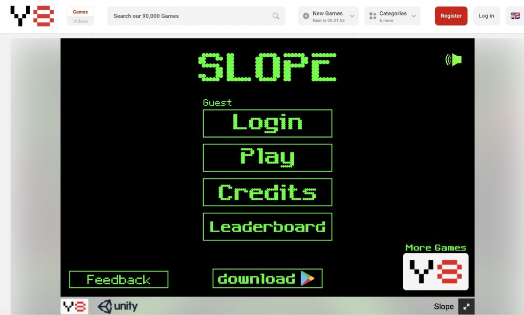 Slope - Free Game from Y8.com