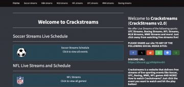 CrackStreams - Free sports streaming site