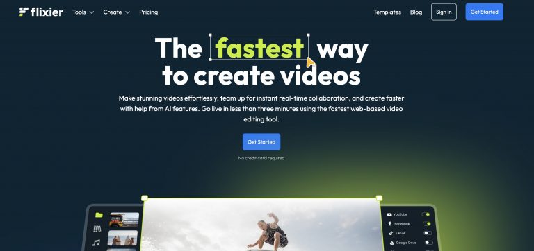 Flixier - video editing tools