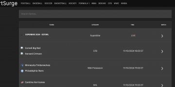 Sportsurge - free sports streaming website