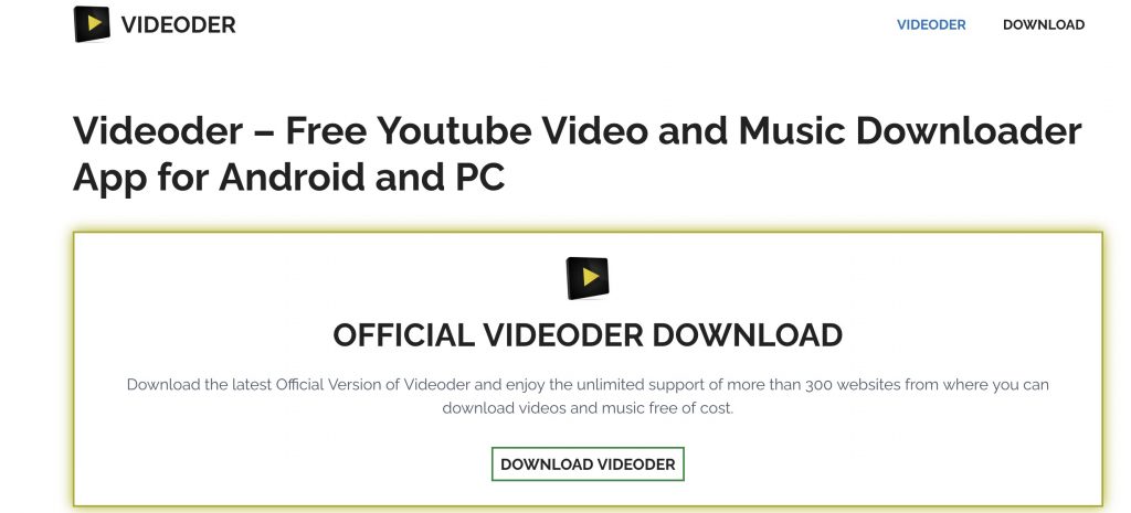 Videoder - Android and Windows Youtube Downloader