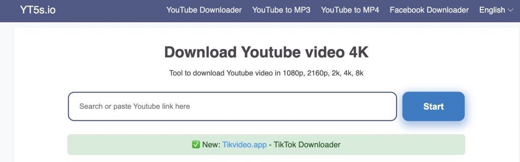 Yt5s.io - Youtube video downloader